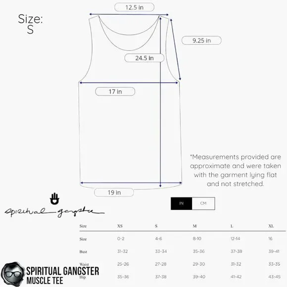 SPIRITUAL GANGSTER GOOD THINGS HORIZON RAINBOW GRAPHIC MUSCLE TANK WHITE SMALL - Picture 12 of 13